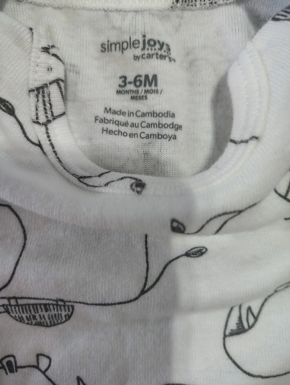 Carter's Little Planet Okie Dokie Gender Neutral Bodysuit Bundle 6pc 3M - 6M
